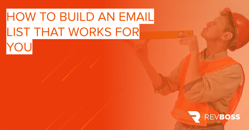 how to build an email list